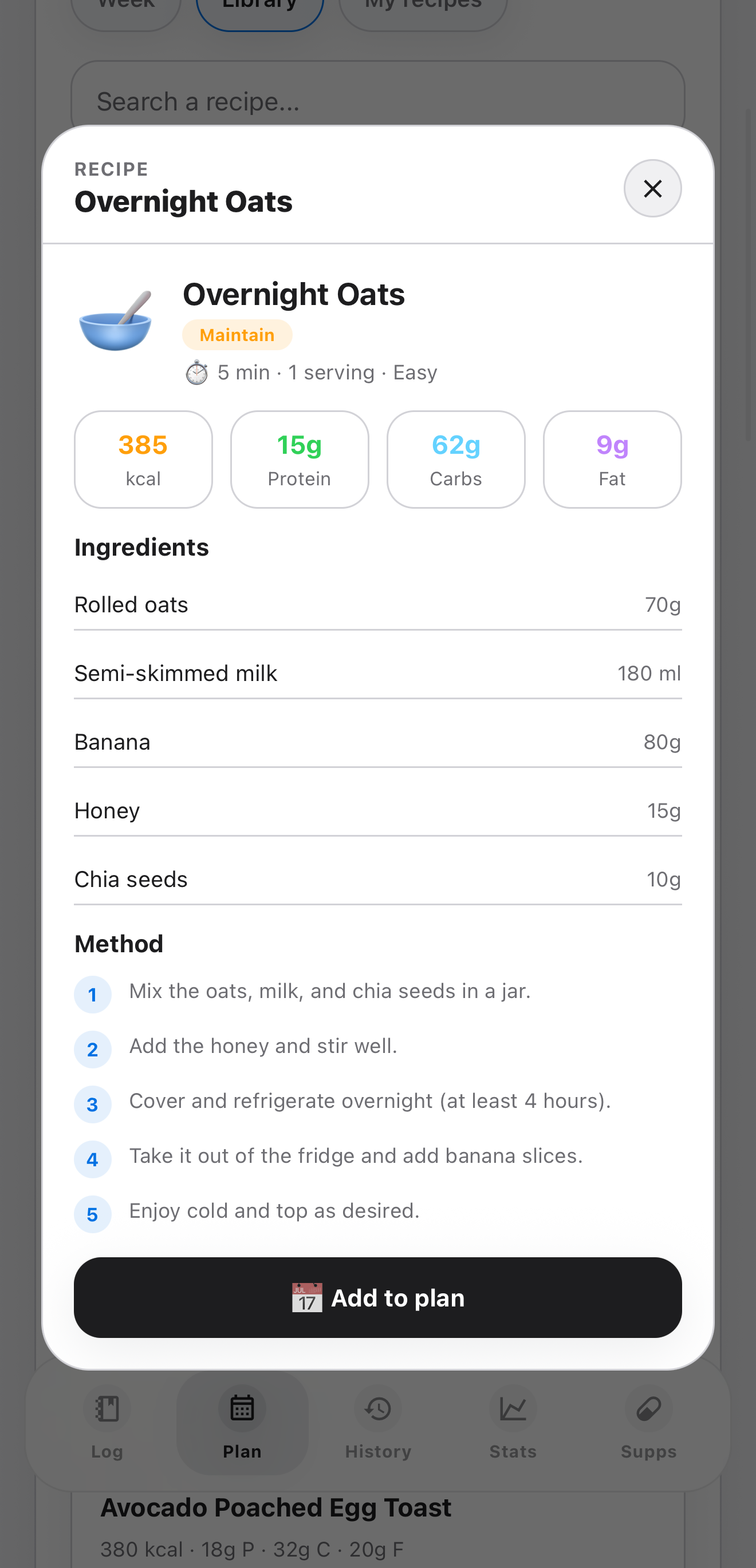 Preview of a recipe in Elyra.